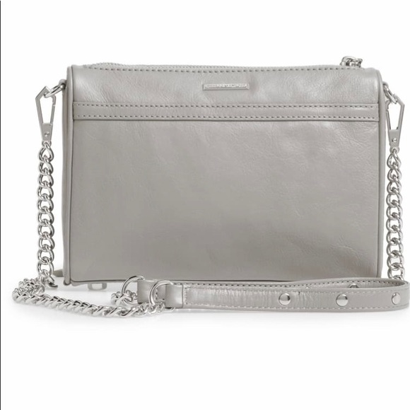 Rebecca Minkoff gray leather bag with silver hardware - Picture 2 of 8